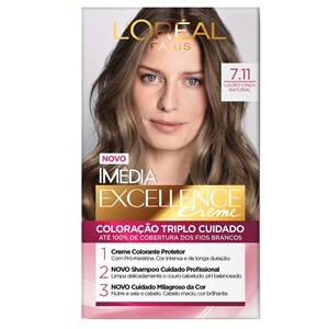 Tintura Imédia Louro Cinza Natural Nº 7.11