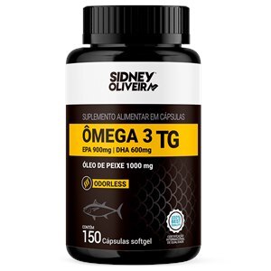 Ômega 3 Tg Odorless 1000Mg 150 Cápsulas Softgel  Sidney Oliveira