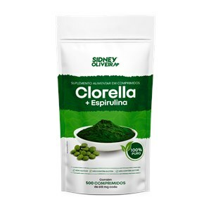 Clorella + Espirulina 500 Comprimidos Sidney Oliveira
