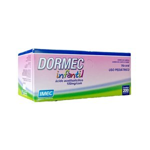Ácido Acetilsalicílico - Dormec Infantil 100Mg 200 Comprimidos