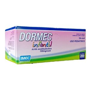 Ácido Acetilsalicílico - Dormec 100Mg 200 Comprimidos