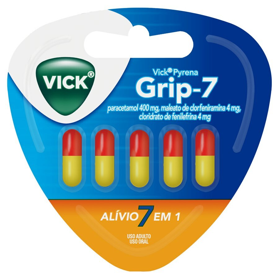 Kit Xarope Vick 44E 240ml + Vick Pyrena Grip 7 - 5 Cápsulas