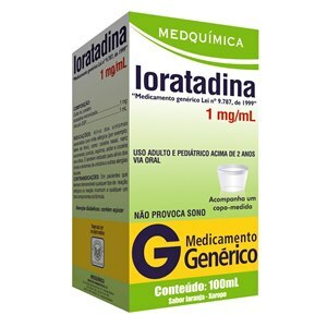 LORATADINA XAROPE 100ML - MEDQUÍMICA - GENÉRICO