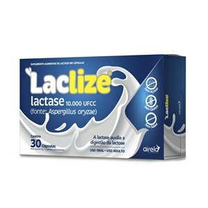 Lactase - Laclize 10.000 Fcc 30 Comprimidos