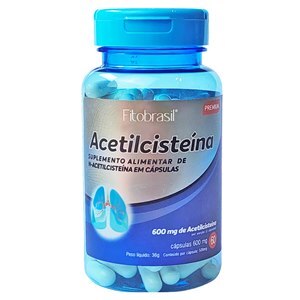 Acetilcisteína 600Mg Fitobrasil 60 Cápsulas