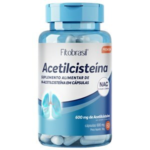 Acetilcisteína 600Mg Fitobrasil 60 Cápsulas