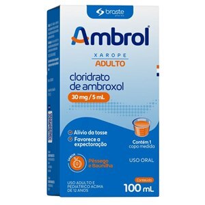 Ambroxol - Ambrol Xarope Adulto 100Ml
