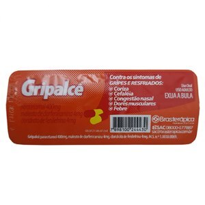 PARACETAMOL + CLORFENIRAMINA + FENILEFRINA - GRIPALCÊ 5 CÁPSULAS