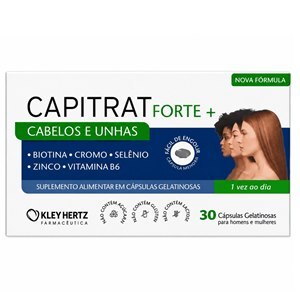 Capitrat Forte+ Cabelos E Unhas 30 Cápsulas