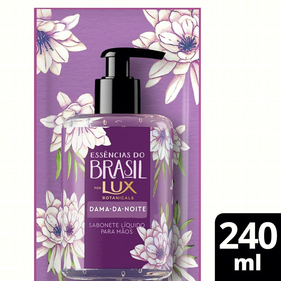 SAB LIQ LUX BOTANICALS DAMA DA NOITE P/MAOS 240ML REFIL - alexfarma