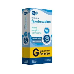 FEXOFENADINA 120MG 10 COMPRIMIDOS - EMS - GENÉRICO