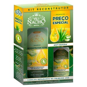 Kit Shampoo E Condicionador Reconstrutor Tio Nacho 415Ml + 200Ml 