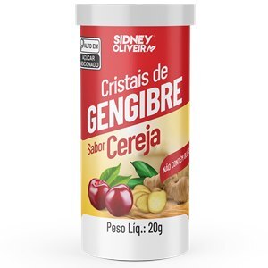 Cristais De Gengibre Sabor Cereja 20G Sidney Oliveira