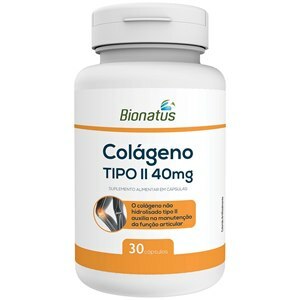 COLÁGENO TIPO II 40MG BIONATUS 30 CÁPSULAS