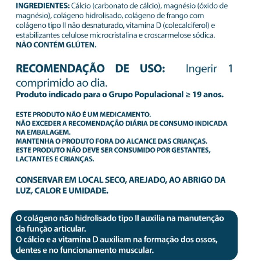 COLÁGENO TIPO II - CARTIGEN II 30 COMPRIMIDOS - Ultrafarma