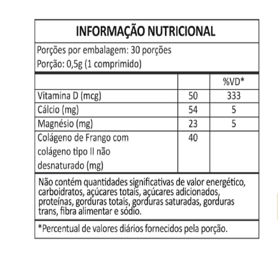 COLÁGENO TIPO II - CARTIGEN II 30 COMPRIMIDOS - Ultrafarma