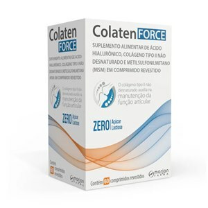 COLÁGENO TIPO Il + ÁCIDO HIALURÔNICO + MSM COLATEN FORCE 60 COMPRIMIDOS