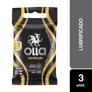 Preservativo Olla Lubrificado - 3 Unidades