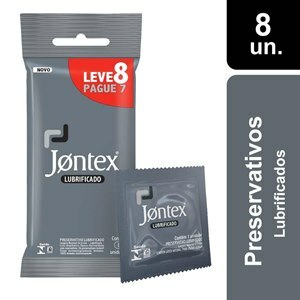 PRESERVATIVO JONTEX LUBRIFICADO LEVE 8 PAGUE 7