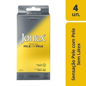 Preservativo Jontex Sensação Pele com Pele - 4 Unidades