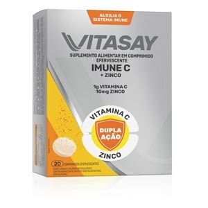 VITASAY IMUNE VITAMINA C + ZINCO C 20 COMPRIMIDOS EFERVESCENTES
