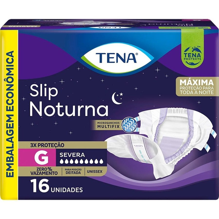 FRALDA TENA SLIP NOTURNA G 16 UNIDADES - Ultrafarma