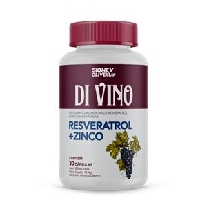 RESVERATROL + ZINCO DI-VINO 30 CÁPSULAS SIDNEY OLIVEIRA
