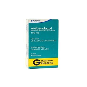 MEBENDAZOL 100MG 6 COMPRIMIDOS  - ALTEFAR - GENÉRICO