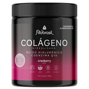 Colágeno Hidrolisado Sabor Cranberry Fitobrasil 300G