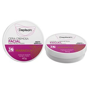 Cera Cremosa Facial de Micro-ondas Depilsam Maracujá 40g