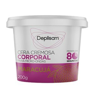 Cera Cremosa Corporal de Micro-ondas Depilsam Maracujá 200g
