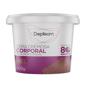Cera Cremosa Corporal de Micro-ondas Depilsam Mel 200g