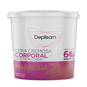 Cera Cremosa Corporal de Micro-ondas Depilsam Maracujá 100g