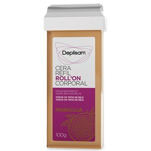 Cera Refil Roll-on Corporal Depilsam  Maracujá 100g