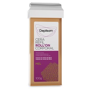 Cera Refil Roll-on Corporal Depilsam  Mel Tradicional 100g