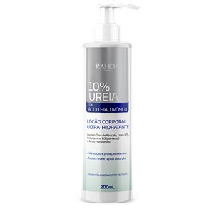 UREIA 10% + ÁCIDO HIALURÔNICO LOÇÃO ULTRA-HIDRATANTE 200ML RAHDA