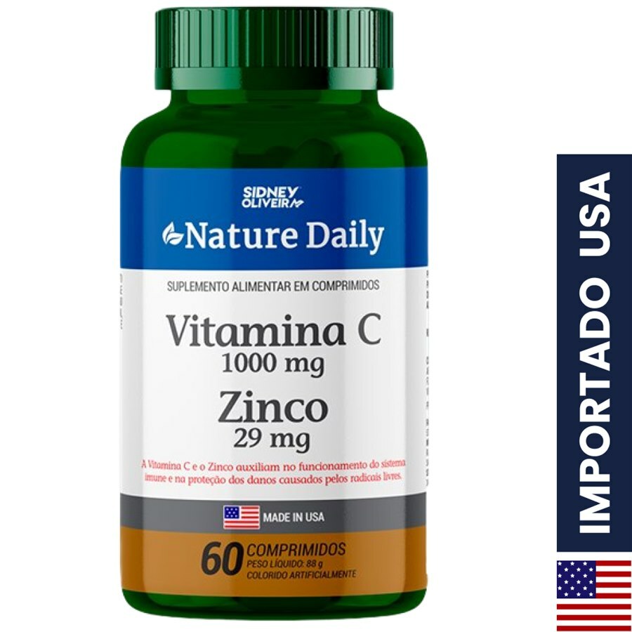 Comprar Vitamina C 1g + Zinco Nature Center menor preço