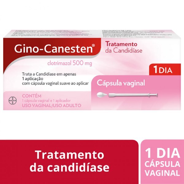 gino canesten 1 cápsula vaginal 1 aplicador ultrafarma