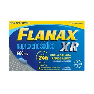 Flanax Xr 660Mg 8 Comprimidos Revestidos Liberação Prolongada