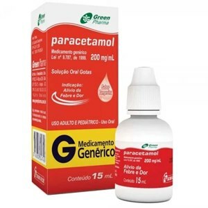 PARACETAMOL 200MG/ML GOTAS 15ML - GREENPHARMA - GENÉRICO