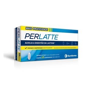 Lactase Perlatte 9.000 Fcc 10 Comprimidos