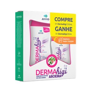 SABONETE ÍNTIMO DERMAHIGI AROEIRA PACK 2 UNIDADES  AVVIO 250ML + 80ML GRÁTIS