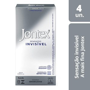 Preservativo Jontex Sensação Invisível - 4 Unidades