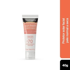Protetor Solar Neutrogena Sun Fresh Derm Care Normal/Seca Sem Cor Fps70 40G