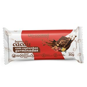 Barra De Cacau Com Castanhas Uncooked 30G - Validade Julho/2026