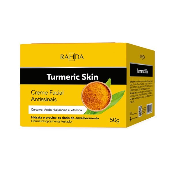Creme Facial Antissinais Turmeric Skin Rahda 50g Ultrafarma