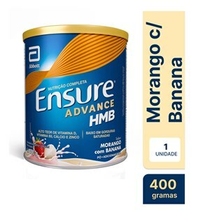 Ensure Pó Advance Sabor Morango Com Banana 400G