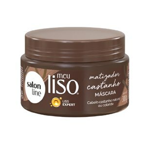 MÁSCARA SALON LINE MEU LISO MATIZADORA CASTANHO 300G