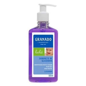 SABONETE LÍQUIDO GRANADO DE GLICERINA LAVANDA BEBÊ 500ML