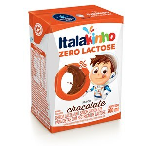 BEBIDA LÁCTEA ITALAKINHO CHOCOLATE ZERO LACTOSE ITALAC 200ML - VALIDADE MARÇO/2024